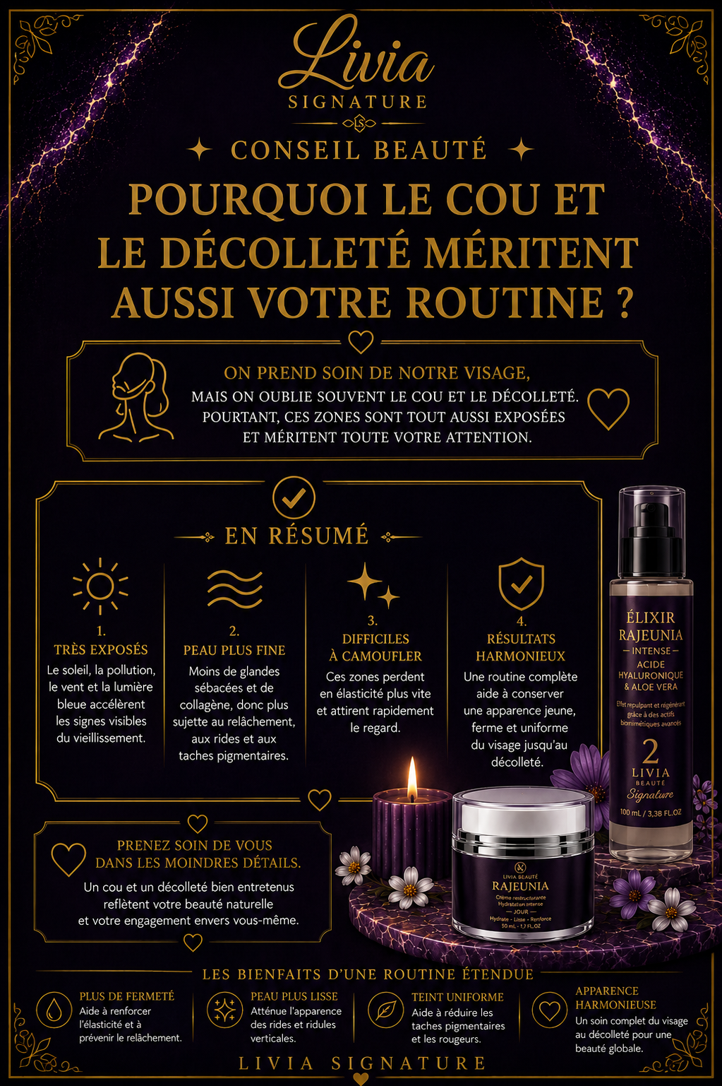 Pourquoi le cou et le décolleté méritent aussi votre routine ?
