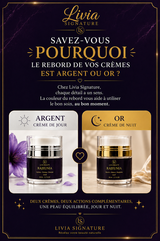Savez-vous pourquoi le rebord de vos crèmes est argent ou or ?