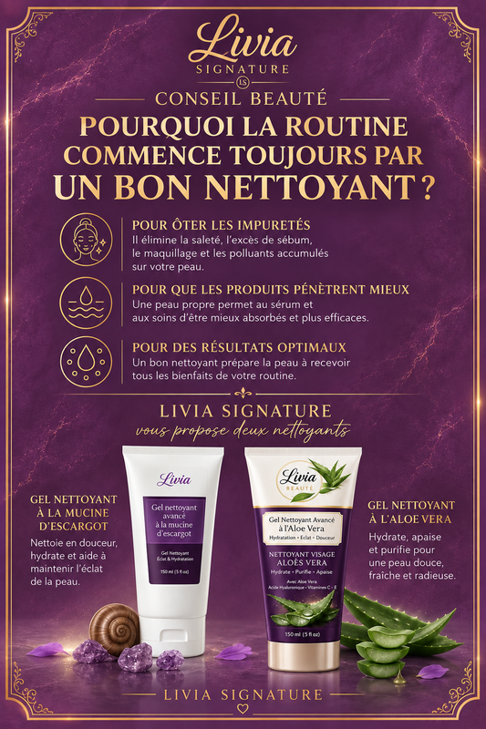 Pourquoi la routine commence toujours par un bon nettoyant ?