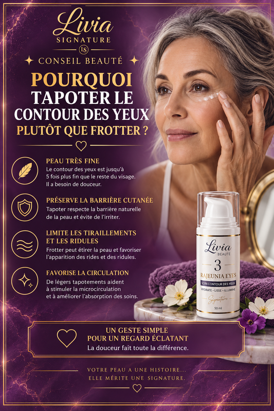 Pourquoi tapoter le contour des yeux plutôt que frotter ?