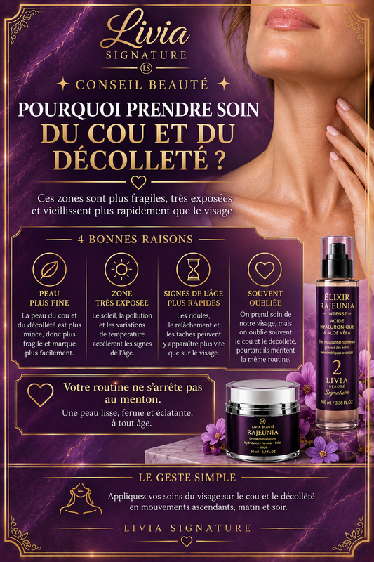 Pourquoi le cou et le décolleté méritent aussi votre routine ?