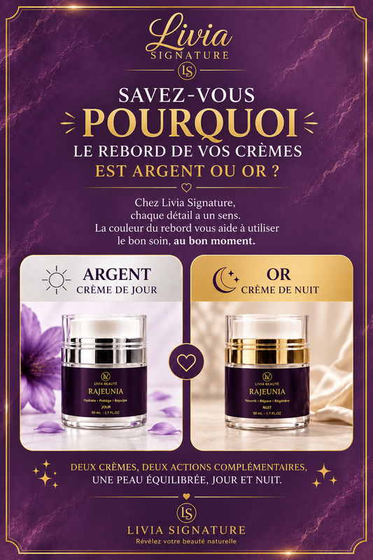 Savez-vous pourquoi le rebord de vos crèmes est argent ou or ?