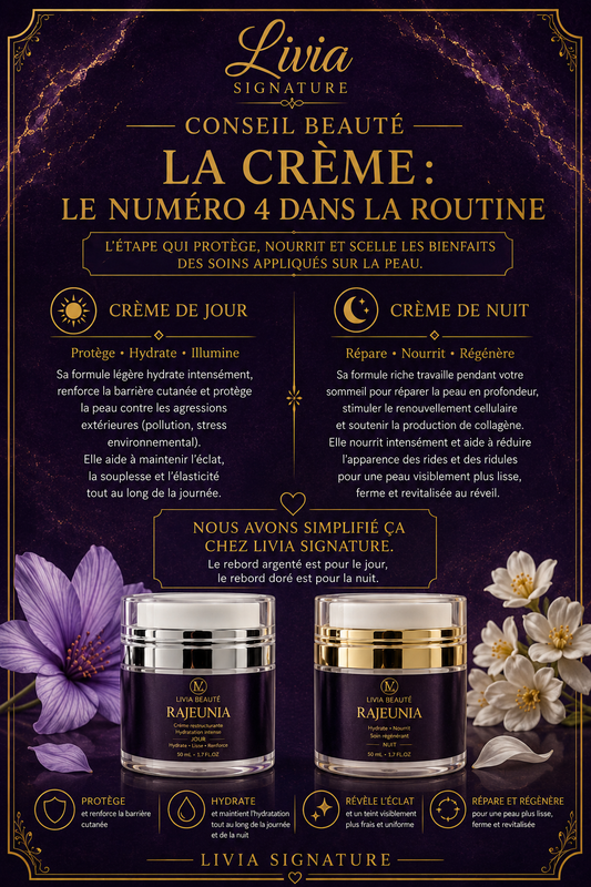 La crème : le numéro 4 dans la routine