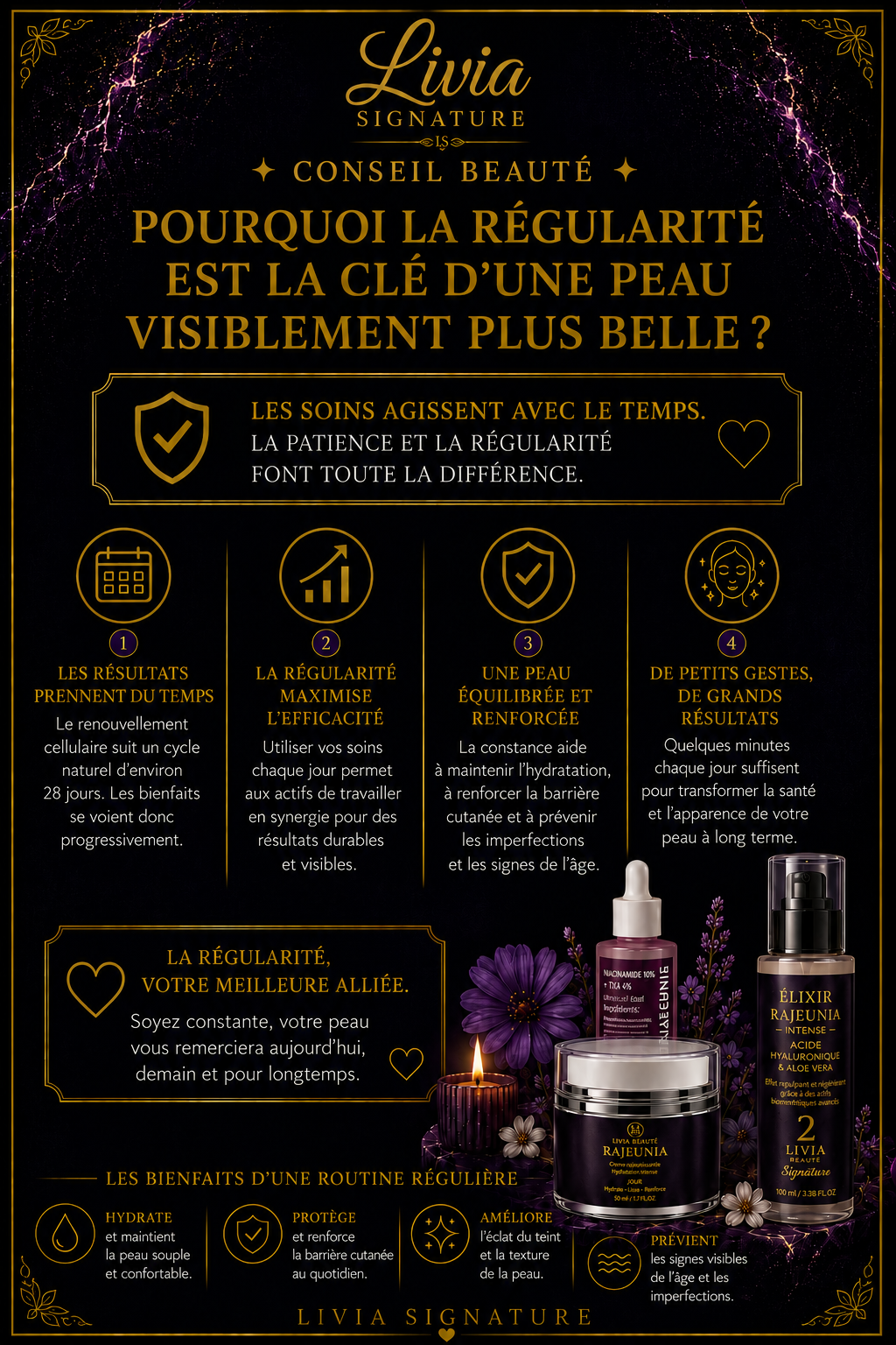 Pourquoi la régularité est la clé d'une peau visiblement plus belle ?