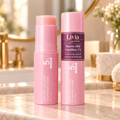 Baume ciblé Volufiline 5 % contour des yeux et de la bouche – Livia Signature