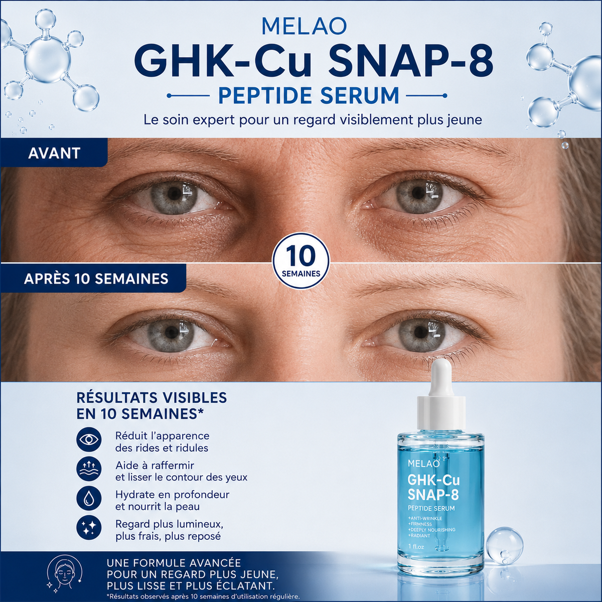 Sérum GHK-Cu + SNAP-8 30 ml – Livia Signature, photo 3