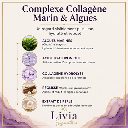 Masque yeux collagène et algues – Livia Signature, photo 4