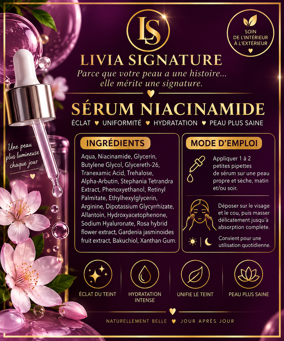 Sérum niacinamide – Livia Signature, photo 7