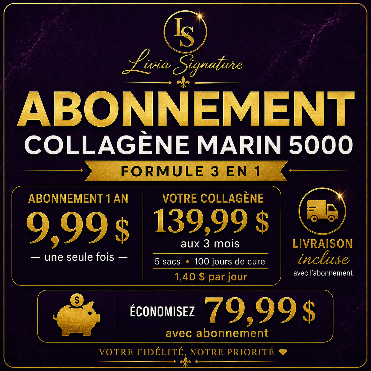 Adhésion — Programme Abonnement Collagène