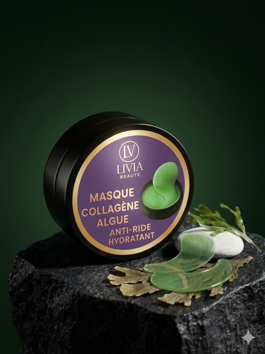 Masque yeux collagène & algues – Hydratation intense