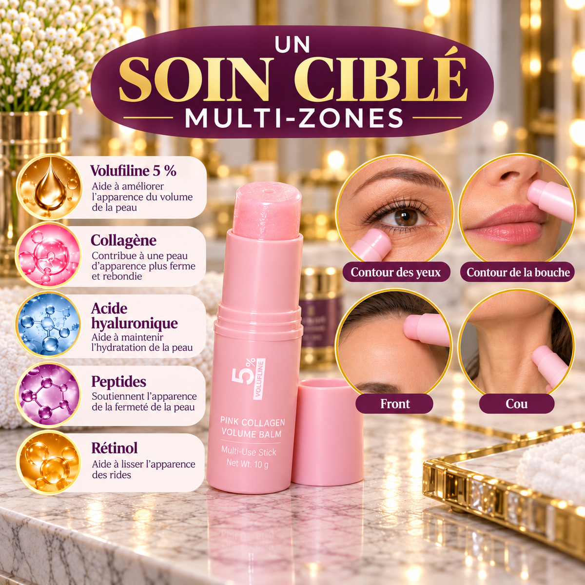 Baume ciblé Volufiline 5 % – Livia Signature, photo 3