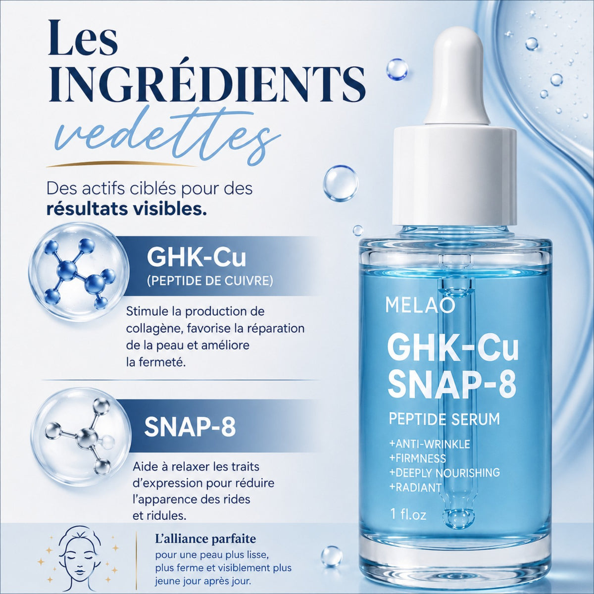 Sérum GHK-Cu + SNAP-8 30 ml – Livia Signature, photo 5