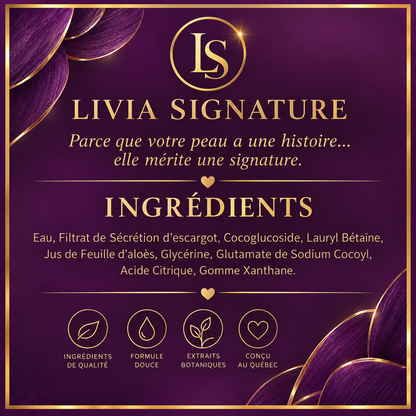 Gel nettoyant à la mucine d'escargot – Livia Signature, photo 8