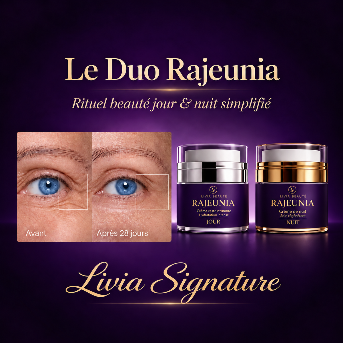 Duo crème Rajeunia jour et nuit – Livia Signature, photo 3